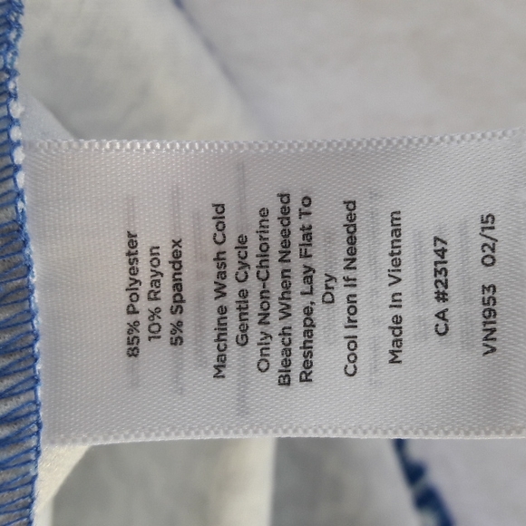 Talbots Blue and White Dress - Picture 6 of 7